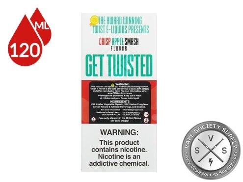 Crisp Apple Smash by Apple Twist E-Liquid 120ml