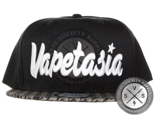 Vapetasia Snapback Cap - White Logo