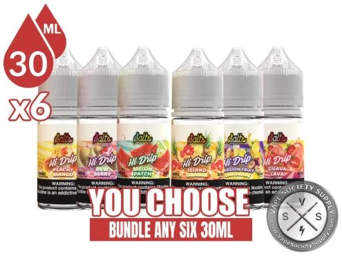 Hi Drip Salts Bundle 6 30ml (180ml)