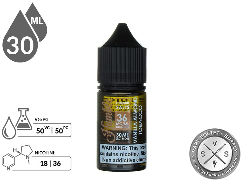 Humble Salts 30ml Vanilla Almond Tobacco EJuice
