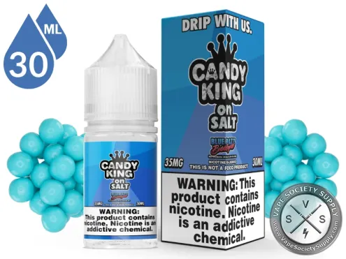 Blue Razz Bubblegum Candy King On Salt