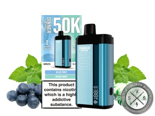 Dinner Lady 50K Puff Disposable Fizzy Strawberry Fizzy Grape