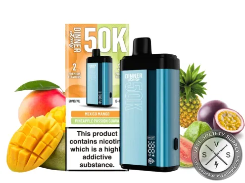 Dinner Lady 50K Puff Disposable Mexico mango pineapple passion guava