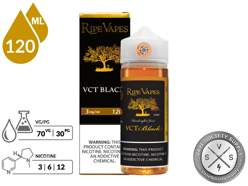 VCT Black By Ripe Vapes E-Liquid