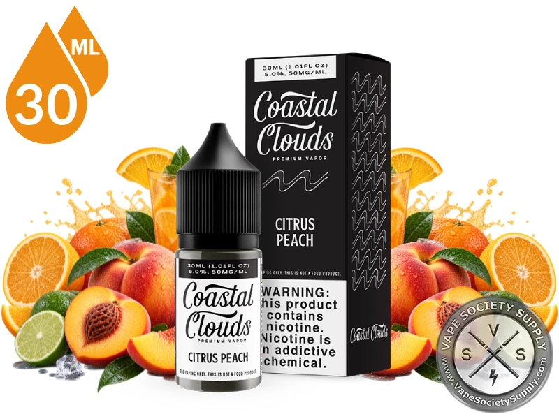 Citrus Peach Coastal Clouds Salt 30ml product image