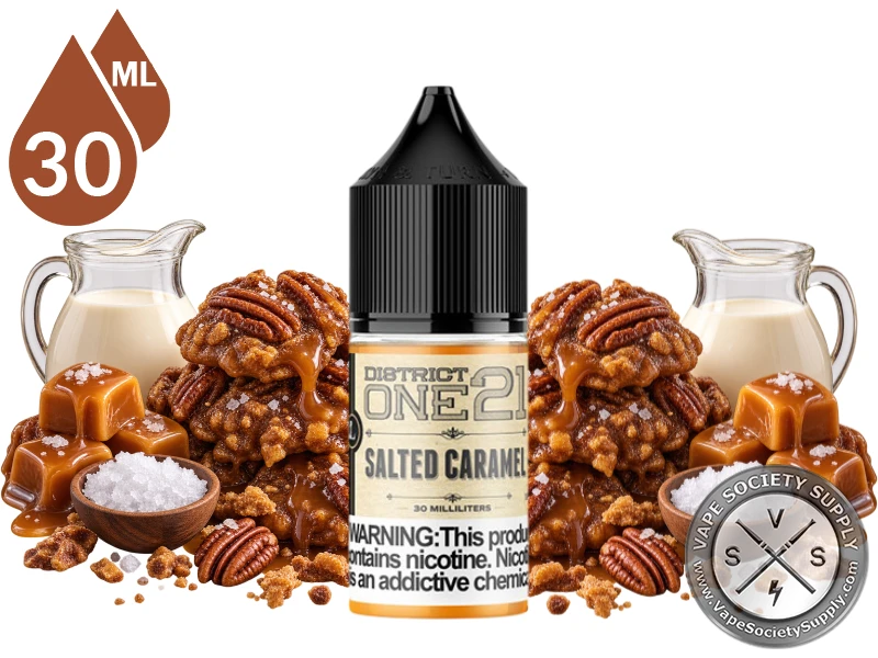 Salted Caramel District One21 Five Pawns Salt 30ml product image