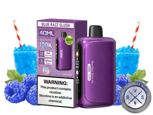 Frozen blue razz slush flavor