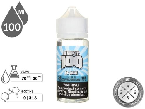 Keep It 100 100ml OG Blue Vape Juice