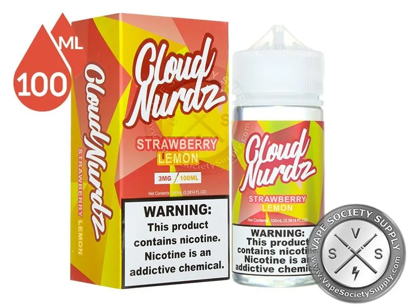 Strawberry Lemon Ejuice by Cloud Nurdz 100ml