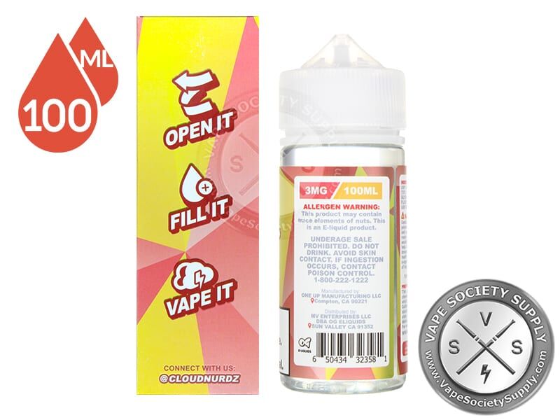 Strawberry Lemon Ejuice by Cloud Nurdz 100ml