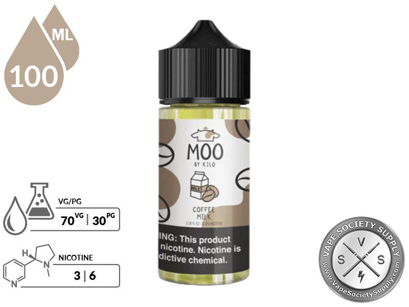 Coffee Milk By Moo E-Liquids 100ml - Image 2