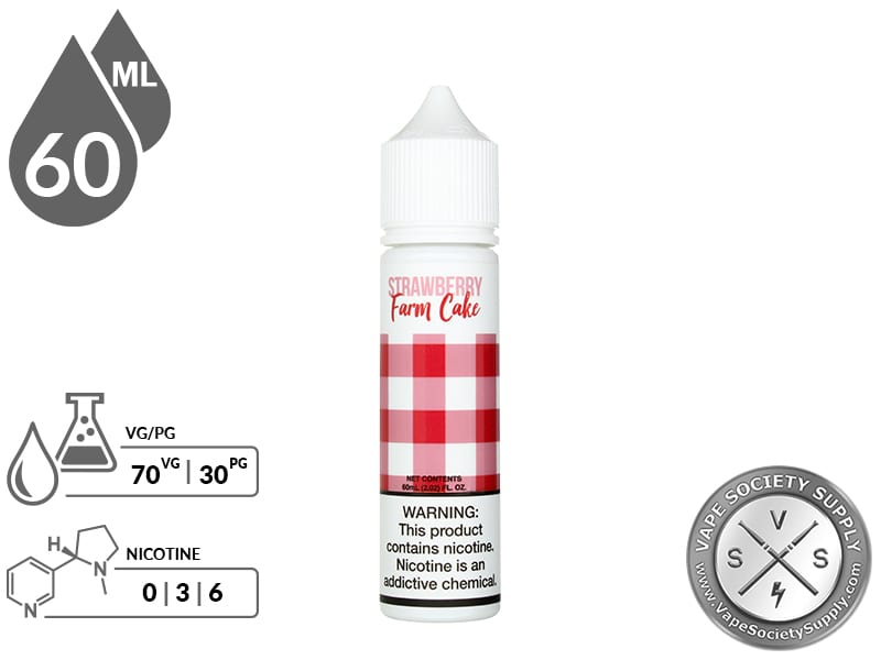 Fresh Farms 60ml Strawberry Farm Cake E Juice