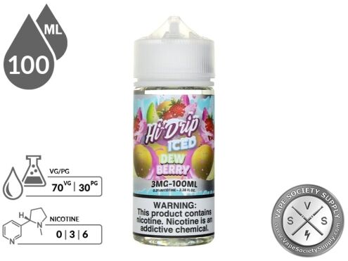 Hi Drip Iced 100ml Dew Berry Iced EJuice