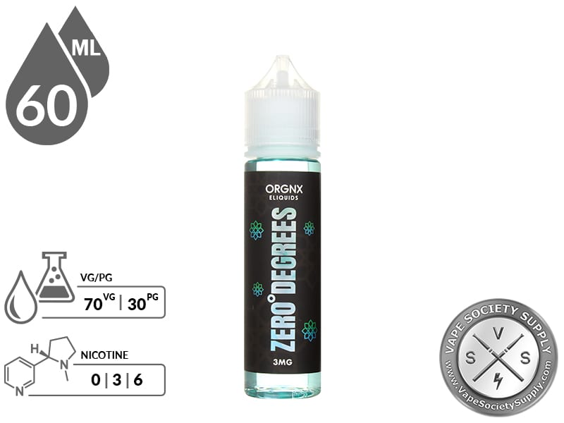 ORGNX 60ml Zero Degrees E Liquid