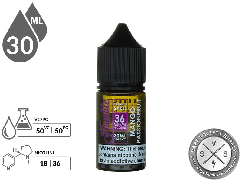 Humble Salts 30ml Mango Passionfruit E Juice