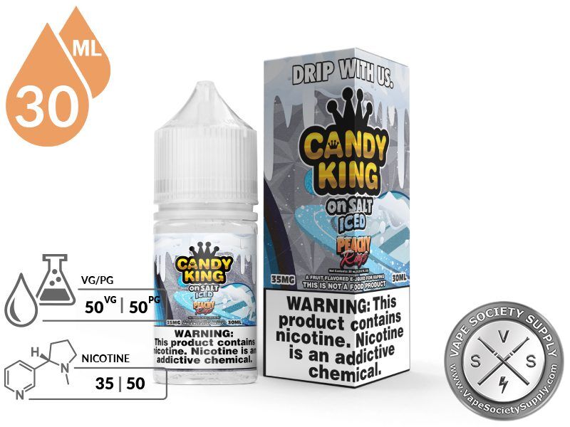 Peachy Rings CANDY KING ON SALT ICED info