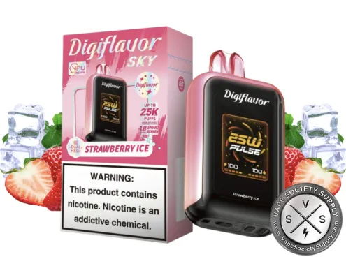 DigiFlavor SKY 25k Disposable Vape _ 25k Puffs Strawberry Ice