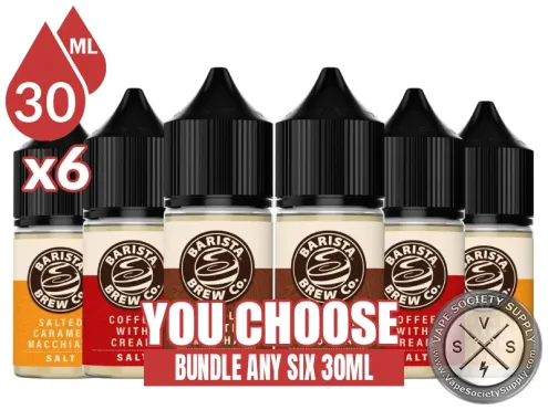 BARISTA BREW Co. Salt Bundle 6 30ml (180ml)