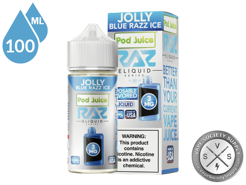 Jolly Blue Razz Ice Pod Juice x RAZ-1