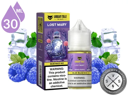 Blue Razz Ice URBAN TALE x LOST MARY SALT