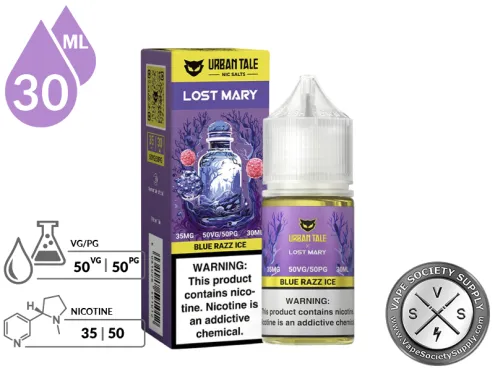 Blue Razz Ice URBAN TALE x LOST MARY SALT