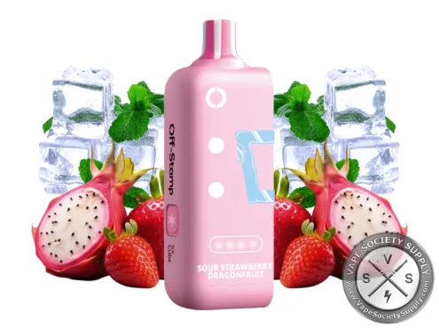 Off Stamp X-Cube Disposable Pod _ 25K Puffs Sour Strawberry Dragonfruit Ice