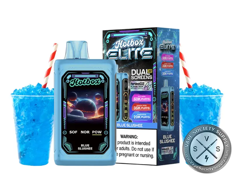Hotbox Elite 50K Vape by Puff Brands Blue Slushie