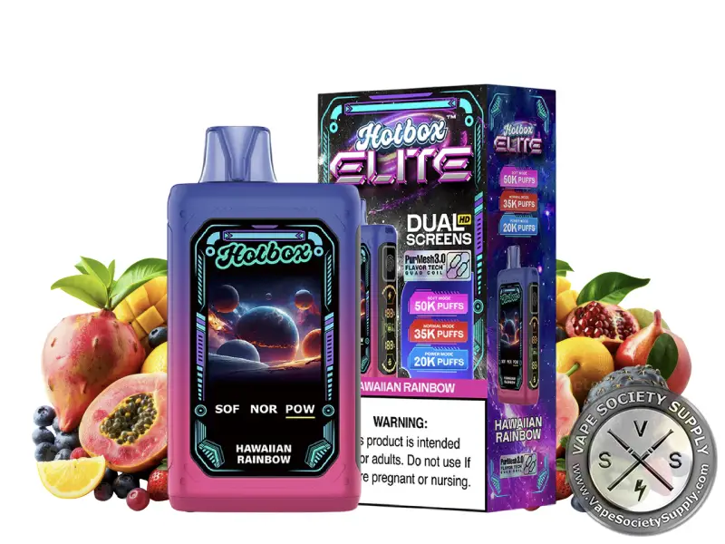 Hotbox Elite 50K Vape by Puff Brands Hawaiian Rainbow