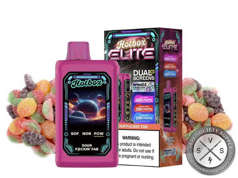 Hotbox Elite 50K Vape by Puff Brands Sour Fcking Fab