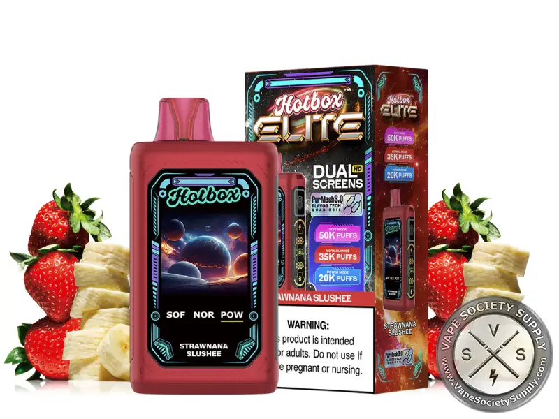 Hotbox Elite 50K Vape by Puff Brands Strawnana Slushee