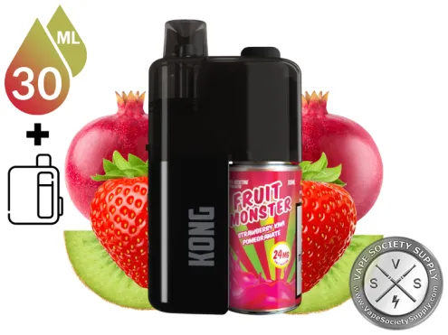 Kong by Zilla x Fruit Monster Salt 30ml – 50K Puff Disposable Strawberry Kiwi Pomegranate