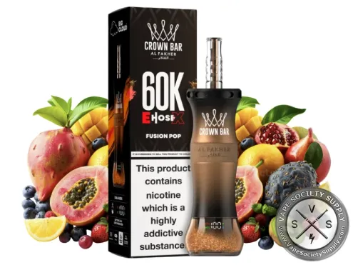 Al Fakher Crown Bar 60K E-Hose X Disposable Fusion Pop