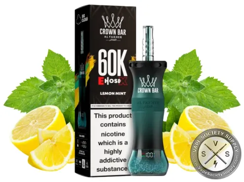 Al Fakher Crown Bar 60K E-Hose X Disposable Lemon Mint