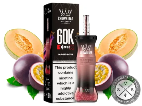 Al Fakher Crown Bar 60K E-Hose X Disposable Magic Love