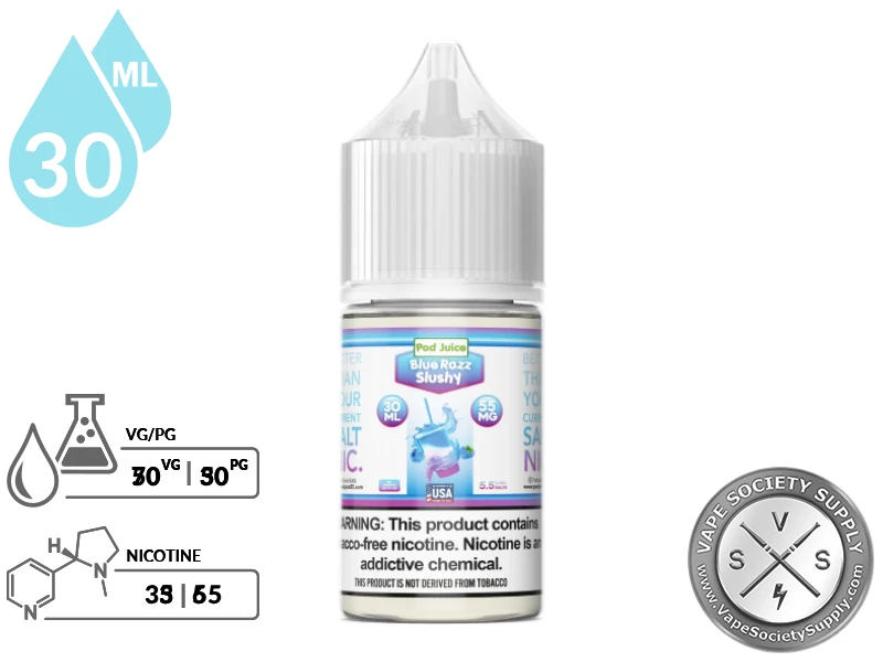 Blue Razz Slushy POD JUICE SALT