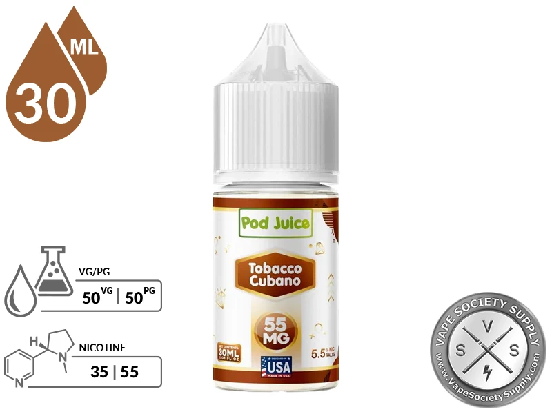 Tobacco Cubano POD JUICE SALT