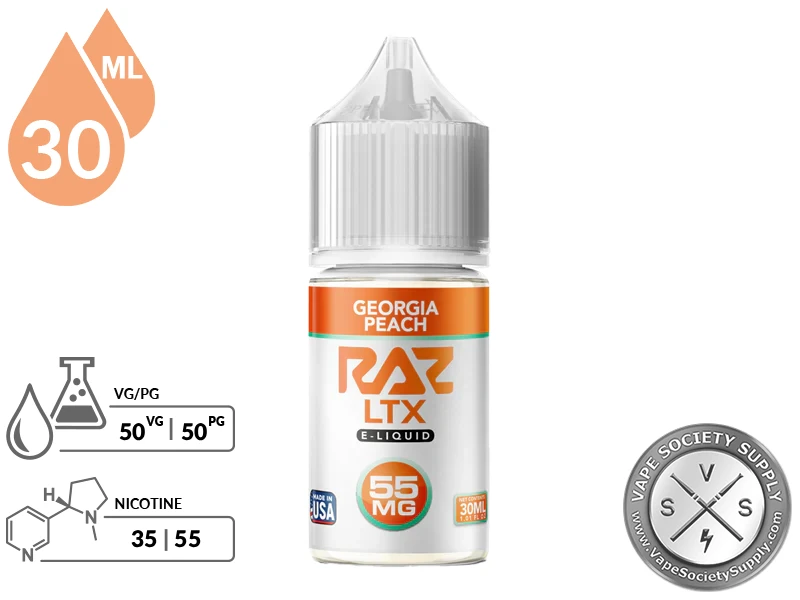 Georgia Peach Pod Juice x RAZ LTX Salt