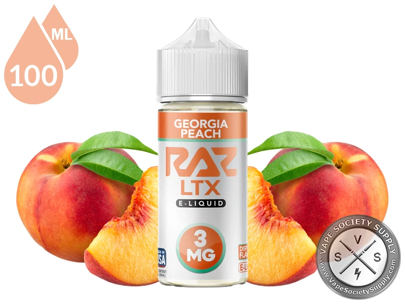 Georgia Peach | Pod Juice x RAZ LTX E-Liquid
