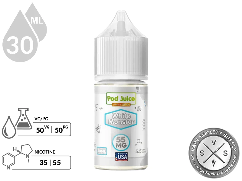 White Monstar POD JUICE SALT