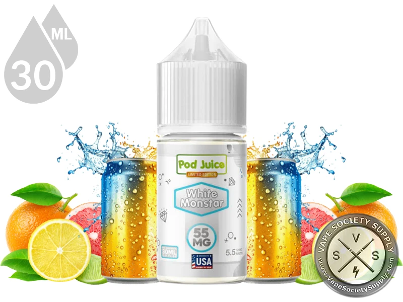 White Monstar POD JUICE SALT