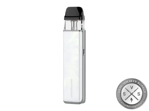 Vaporesso XROS 6 MINI Pod System in Plume White with 1600mAh battery and XROS pod compatibility.