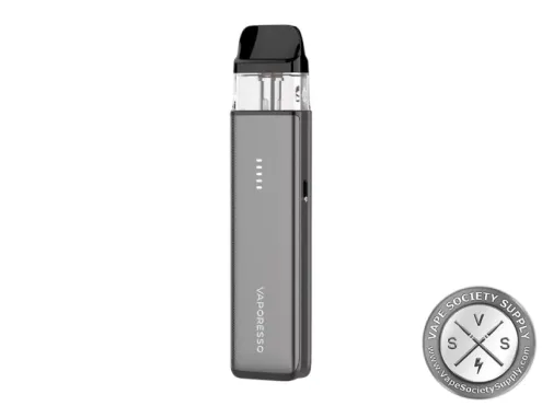 Vaporesso XROS 6 MINI Pod System in Titanium Black with 1600mAh battery and XROS pod compatibility.