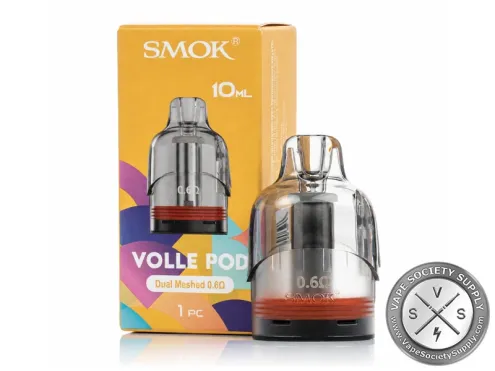 SMOK VOLLE Replacement Pods package with 0.6 ohm cartridge