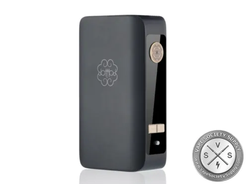 dotMod dotBox 220W V2 Box Mod in Black with 1.08-inch color display and gold-plated 510 connection.