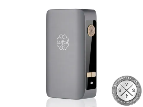 dotMod dotBox 220W V2 Box Mod in Gunmetal with full-color display and dual 18650 battery support.