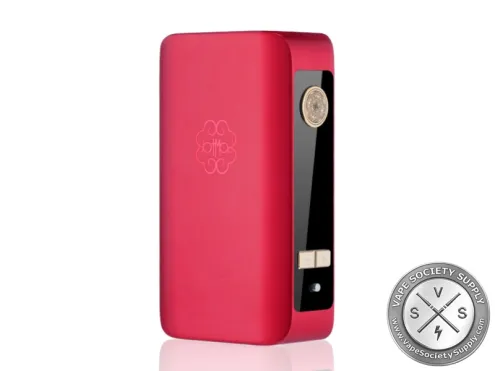dotMod dotBox 220W V2 Box Mod in Gold Red with 220W output and 1.08-inch color display.