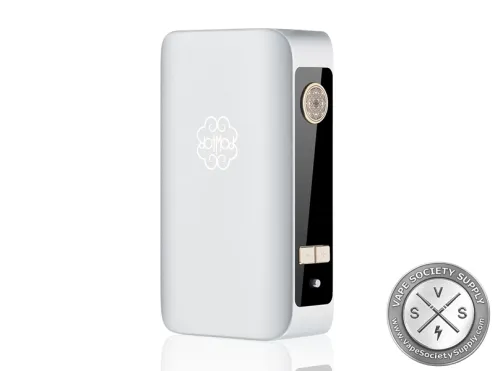 dotMod dotBox 220W V2 Box Mod in Silver with 220W output and 1.08-inch color display.