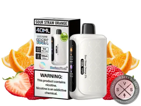Strawberry orange sour candy flavor