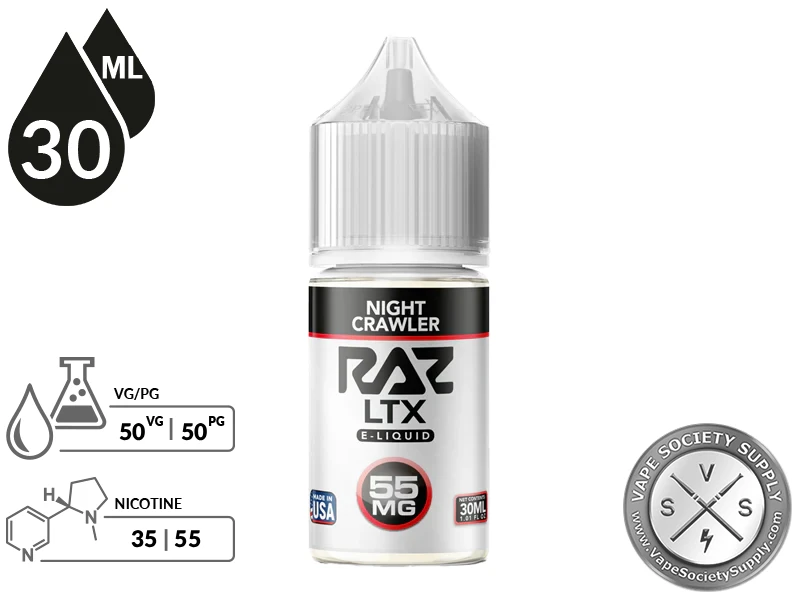Night Crawler Pod Juice x RAZ LTX Salt
