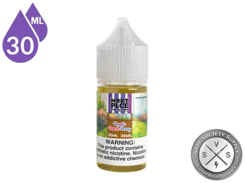 Purple Punchberry THE STND by MRKT PLCE Salt 30ml nicotine salt bottle featuring fruit punch and mixed berry flavor.